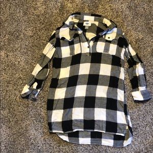 Black and white flannel